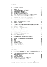 Contents 1 Basic Information 1 1 1 1 1 2 3 3 2 Outline Of