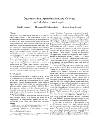 Decomposition, Approximation, and Coloring of Odd-Minor-Free Graphs