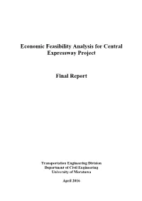 Economic Feasibility Analysis for Central Expressway Project