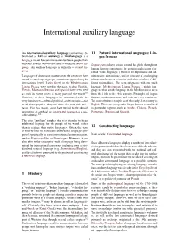 International Auxiliary Language