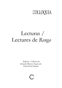 Lecturas / Lectures De Renga