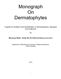 Monograph on Dermatophytes