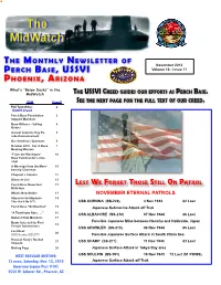 November 2010 Perch Base, USSVI Volume 16 - Issue 11 Phoenix, Arizona