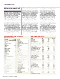 Wheat from Chaff Way to Address Its Debt and Pension Issues While Sheet and Operations Are in an Altogether Different Reinvigorating Growth