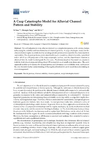 A Cusp Catastrophe Model for Alluvial Channel Pattern and Stability