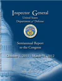 Dod IG Projects by Category