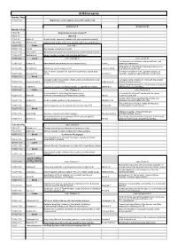 EFB23 Program Sunday 7/Aug