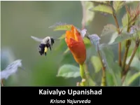 Kaivalyo Upanishad Krisna Yajurveda Index S.No Title Page No 1 Class Notes 1 2 Slokas 5