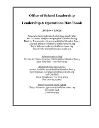 Leadership and Operations Handbook. 1.14.21.Pdf