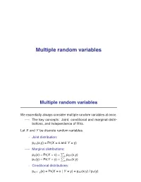 Multiple Random Variables