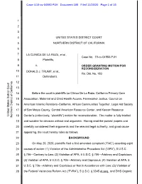 Order Granting Motion for Reconsideration 10 Donald J