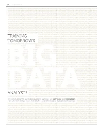 Training Tomorrow's Analysts