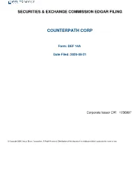 Counterpath Corp