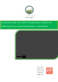 Feasibility Study Into Public Transportation Options for Widening Access to the Ouse Washes - Final Report