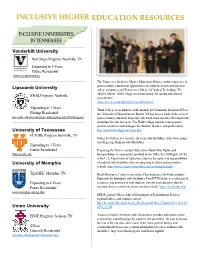 Inclusive Higher Education Resources