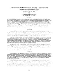 Is It Transferrable? Information's Reusability, Adaptability, And