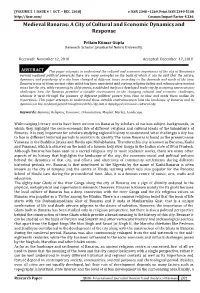Medieval Banaras: a City of Cultural and Economic Dynamics and Response