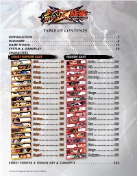 Table of Contents