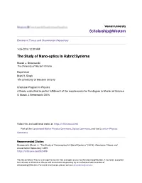 The Study of Nano-Optics in Hybrid Systems