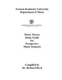 EKU Music Theory Study Guide