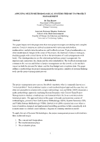 Applying Multi-Methodological Systems Theory to Project Management