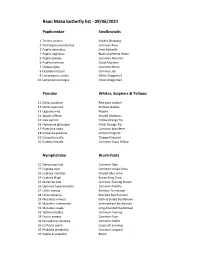 Baan Maka Butterfly List - 09/06/2021