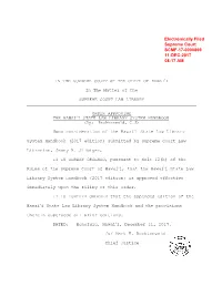 Hawaiʻi State Law Library System Handbook