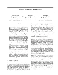 Markov Determinantal Point Processes