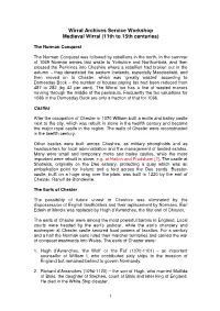 Wirral Archives Service Workshop Medieval Wirral (11Th to 15Th Centuries)