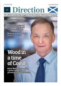 Wood in a Time of Covid Robin Watson on Handling a Global Pandemic and Greening the Planet’S Future