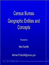 Census Bureau Geographic Entities and Concepts