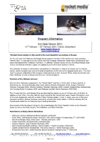 Program Information Ice Gala Davos 2011