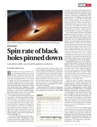 Spin Rate of Black Holes Pinned Down