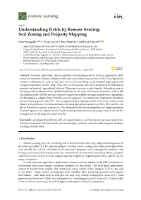 Understanding Fields by Remote Sensing: Soil Zoning and Property Mapping