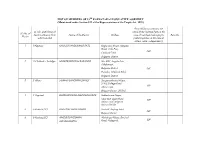 LIST of MEMBERS of 13TH KARNATAKA LEGISLATIVE ASSEMBLY (Maintained Under Section 152 of the Representation of the People Act, 1951)