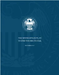 The Minneapolis Plan to End Too Big to Fail