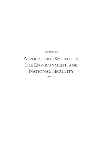 Applications Satellites, the Environment, and National Security ~