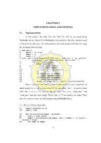 Chapter 5 Implementation and Testing