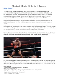 “Knockout” // Daniel 4 // Shining in Babylon #4