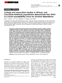 Linkage and Association Studies in African