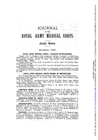 ROY.A:L'army 'L\1'EDICAL C.ORPS