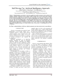 Self Driving Car: Artificial Intelligence Approach
