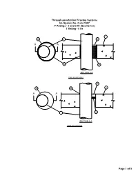 Through-Penetration Firestop Systems UL System No. C-AJ-1557 F Ratings - 2 and 3 Hr (See Item 3) T Rating - 0 Hr
