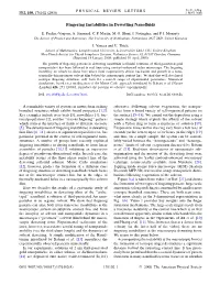 Fingering Instabilities in Dewetting Nanofluids