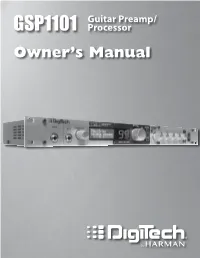 GSP1101 Manual