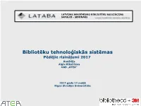 Innovation RFID Systems in Lithuanian Libraries