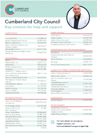 Key Contacts for Help and Support