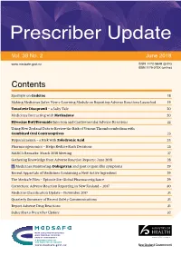 Prescriber Update Vo.39 No.2. June 2018