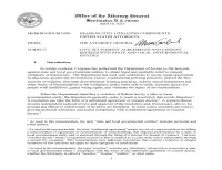 Civil Settlement Agreements and Consent Decrees with State and Local Governmental Entities
