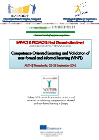 Competence Oriented Learning and Validation of Non-Formal and Informal